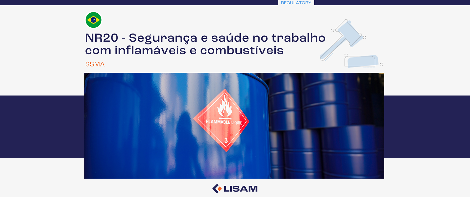 NR20 - Segurança e saúde no trabalho com inflamáveis e combustíveis