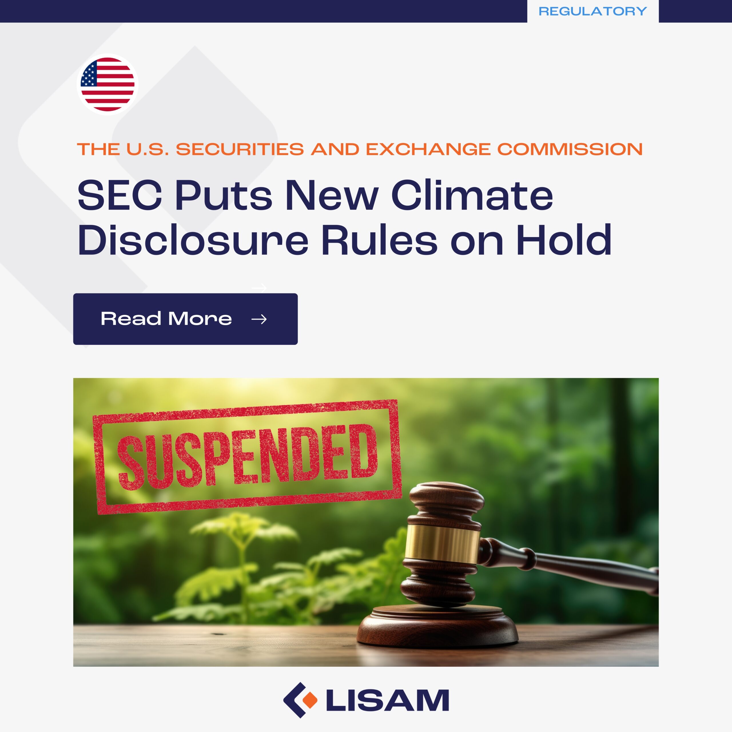 Suspension of SEC 's Climate Disclosure Rules Lisam