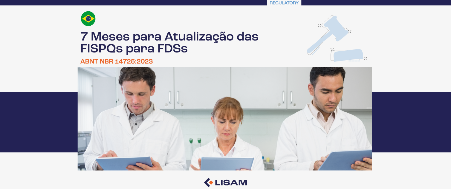 ABNT NBR 14725:2023 - 7 Meses para Atualização das FISPQs para FDSs