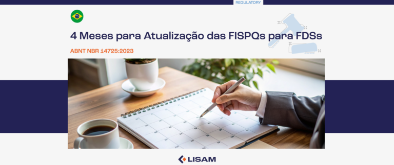 ABNT NBR 14725:2023 – 4 Meses para Atualização das FISPQs para FDSs 